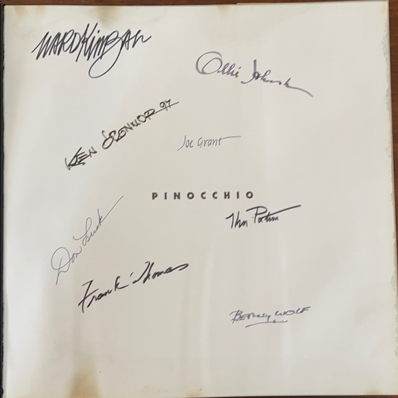 Disney Artist signed Pinocchio Pierre lambert animation book films - Picture 5 of 16